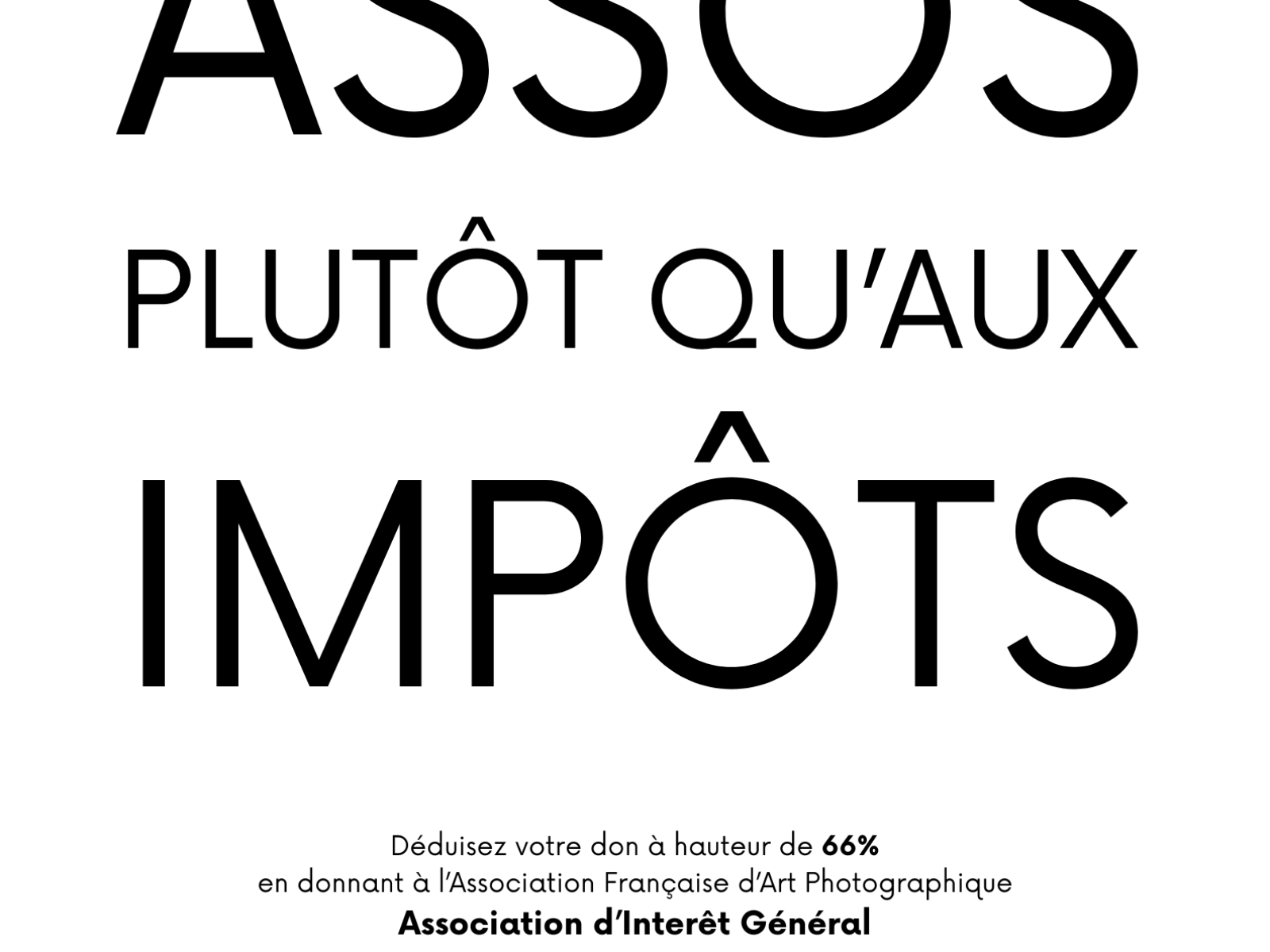 DONNEZ AUX ASSOS PLUTÔT QU’AUX IMPÔTS